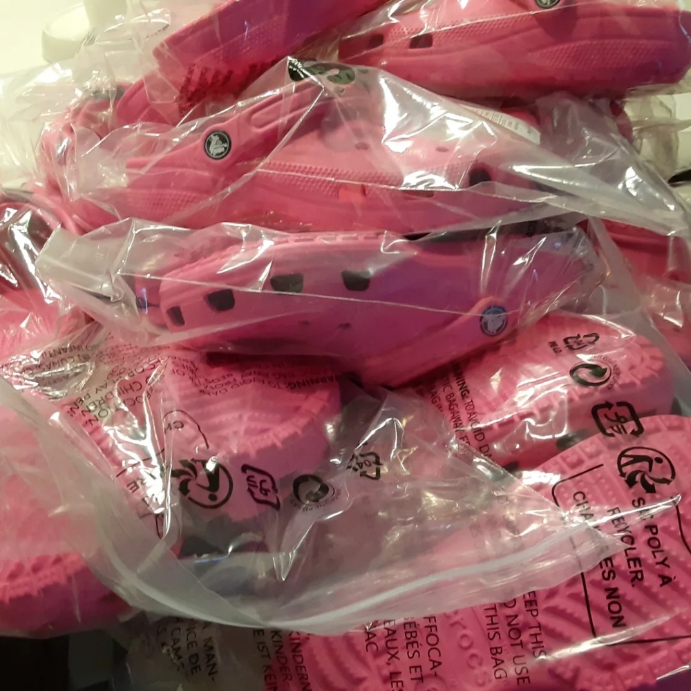 Pink Crocs